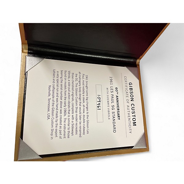 Used Gibson Les Paul SG Standard 60th Anniversary Cherry Solid Body Electric Guitar