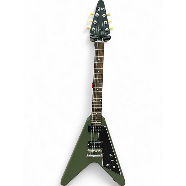 Used Gibson Flying V Tribute Olive Drab Solid Body Electric Guitar