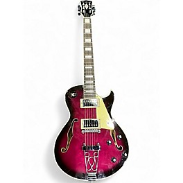 Used Windaroo F-2002 PKS Wine Red Hollow Body Electric Guitar
