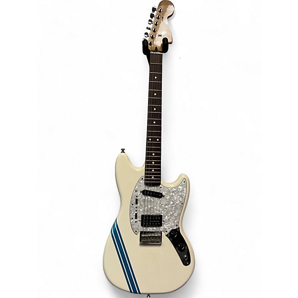 Used Fender Mustang 90 Olympic White Solid Body Electric