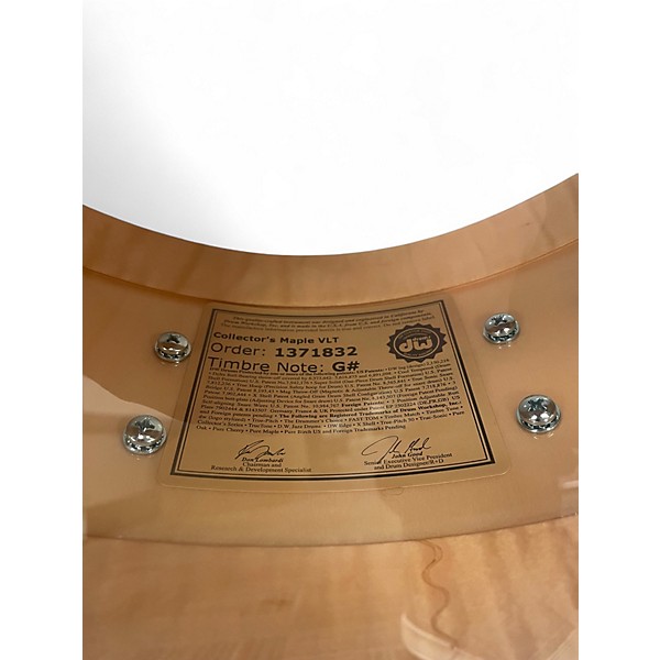 Used DW 6.5X14 Collector Series VLT Trans Black Drum