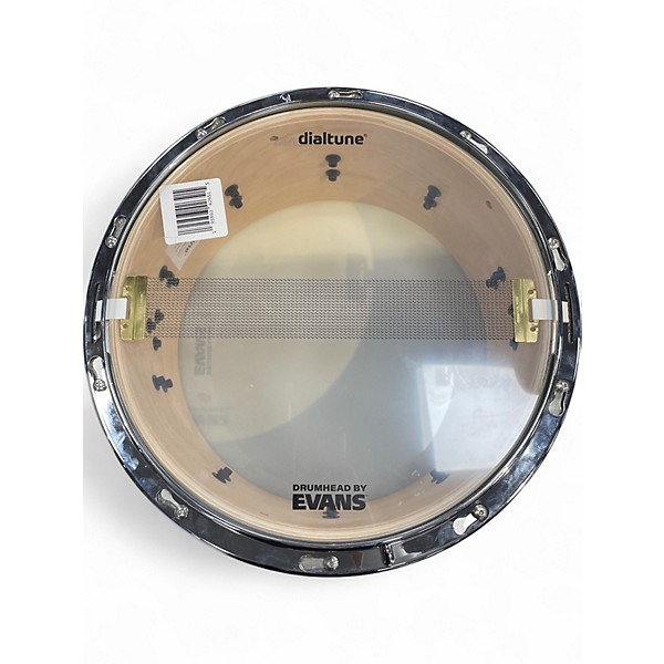 Used dialtune 6.5X14 Maple Snare Matte White Drum