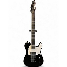 Used ESP LTD SCT607B Stephen Carpenter Signature 7 String Black Solid Body Electric Guitar
