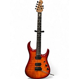 Used Sterling by Music Man JP150D John Petrucci Signature DiMarzio Blood Orange Burst Solid Body Electric Guitar