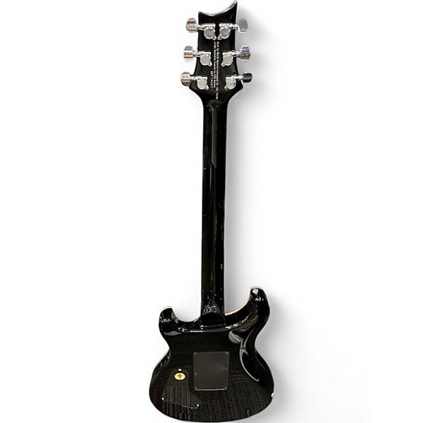 Used PRS SE Custom 24 FR Trans Black Solid Body Electric Guitar