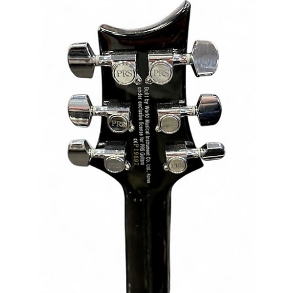 Used PRS SE Custom 24 FR Trans Black Solid Body Electric Guitar