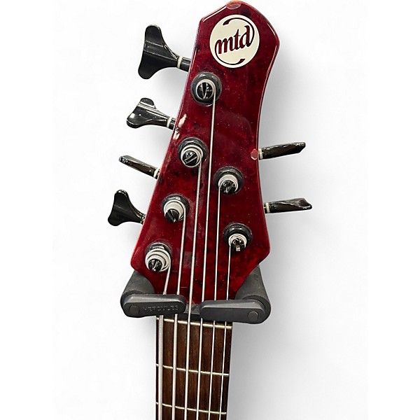 Used MTD Kingston Z 6 String Cherry Electric Bass Guitar