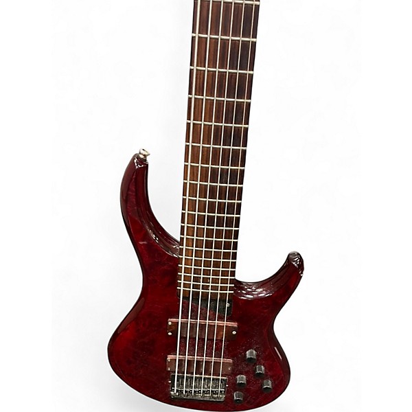 Used MTD Kingston Z 6 String Cherry Electric Bass Guitar