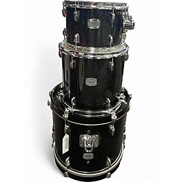 Used Yamaha 3 Piece Stage Custom Black Drum Kit