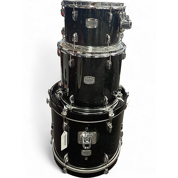 Used Yamaha 3 Piece Stage Custom Black Drum Kit