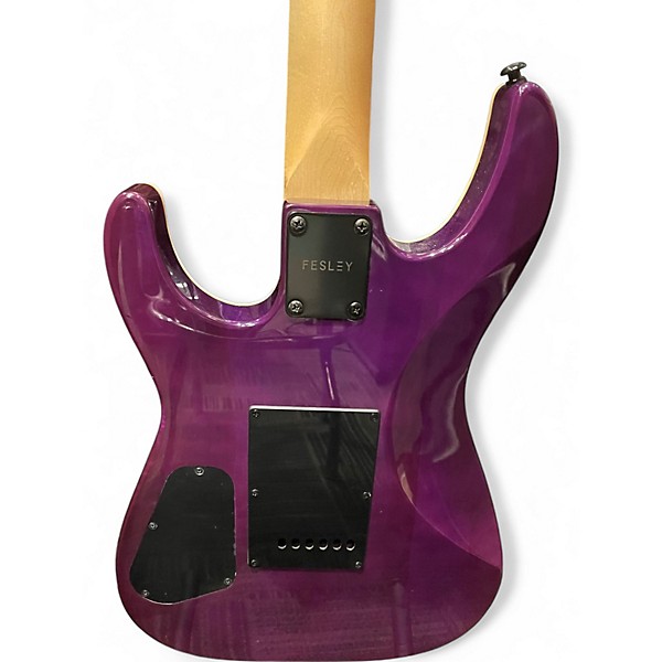 Used Fesley DELUXE EDITION Purple Solid Body Electric Guitar