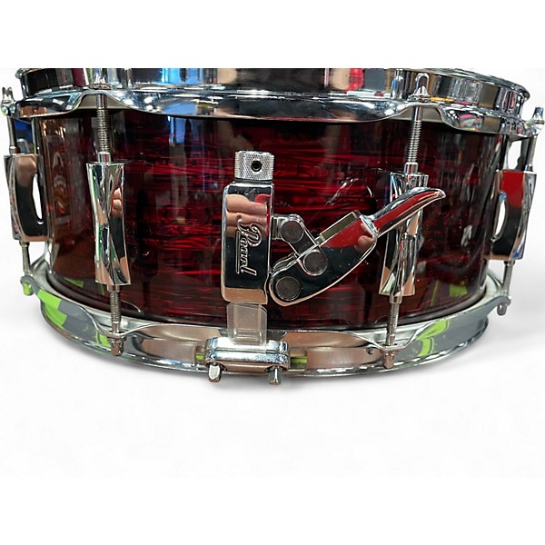 Used Pearl 5.5X14.5 SST Limited Edition Strata Snare Drum RED Drum