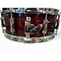 Used Pearl 5.5X14.5 SST Limited Edition Strata Snare Drum RED Drum
