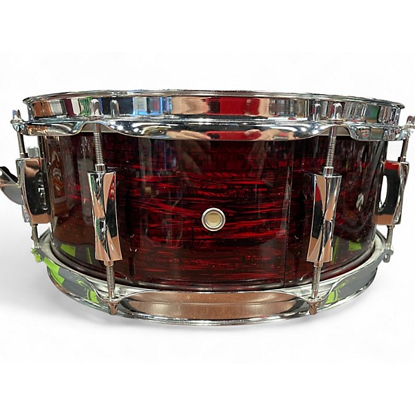 Used Pearl 5.5X14.5 SST Limited Edition Strata Snare Drum RED Drum