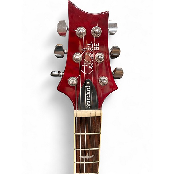 Used PRS SE Standard 24 Trans Red Solid Body Electric Guitar
