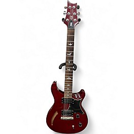 Used Prs  SE SEMI HOLLOW Cherry Hollow Body Electric Guitar