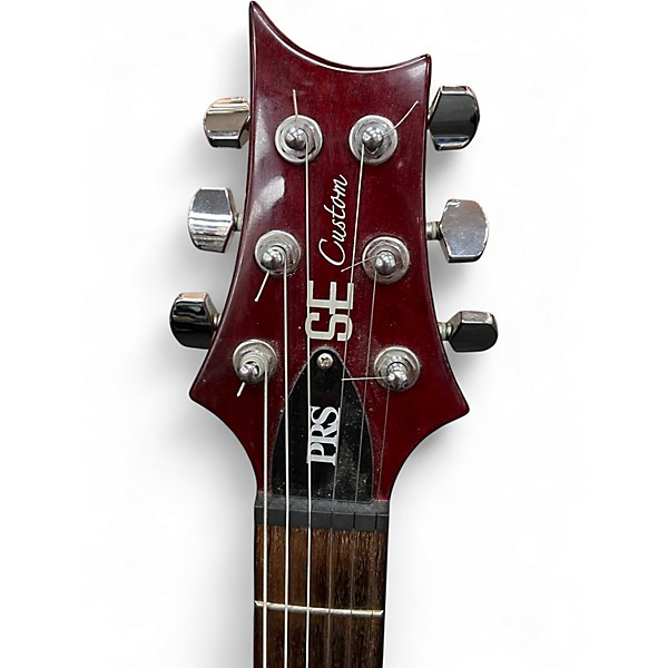 Used Prs  SE SEMI HOLLOW Cherry Hollow Body Electric Guitar