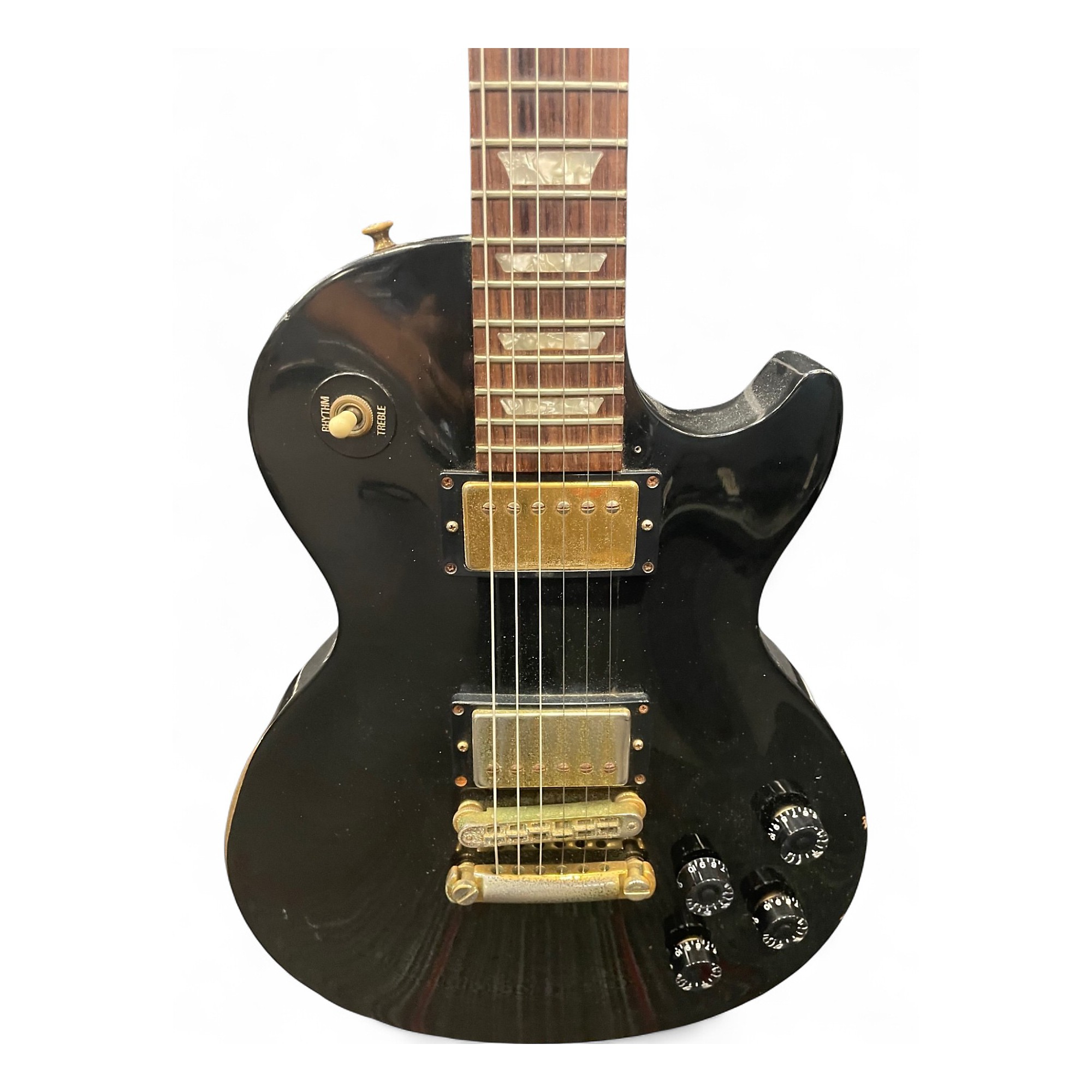 Vintage 1996 Gibson Les Paul Studio Black Solid Body Electric