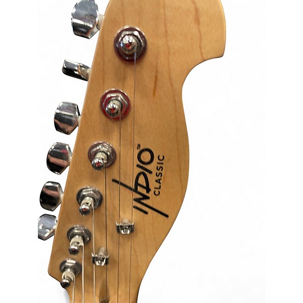 Used Indio classic telecaster Blue Solid Body Electric Guitar