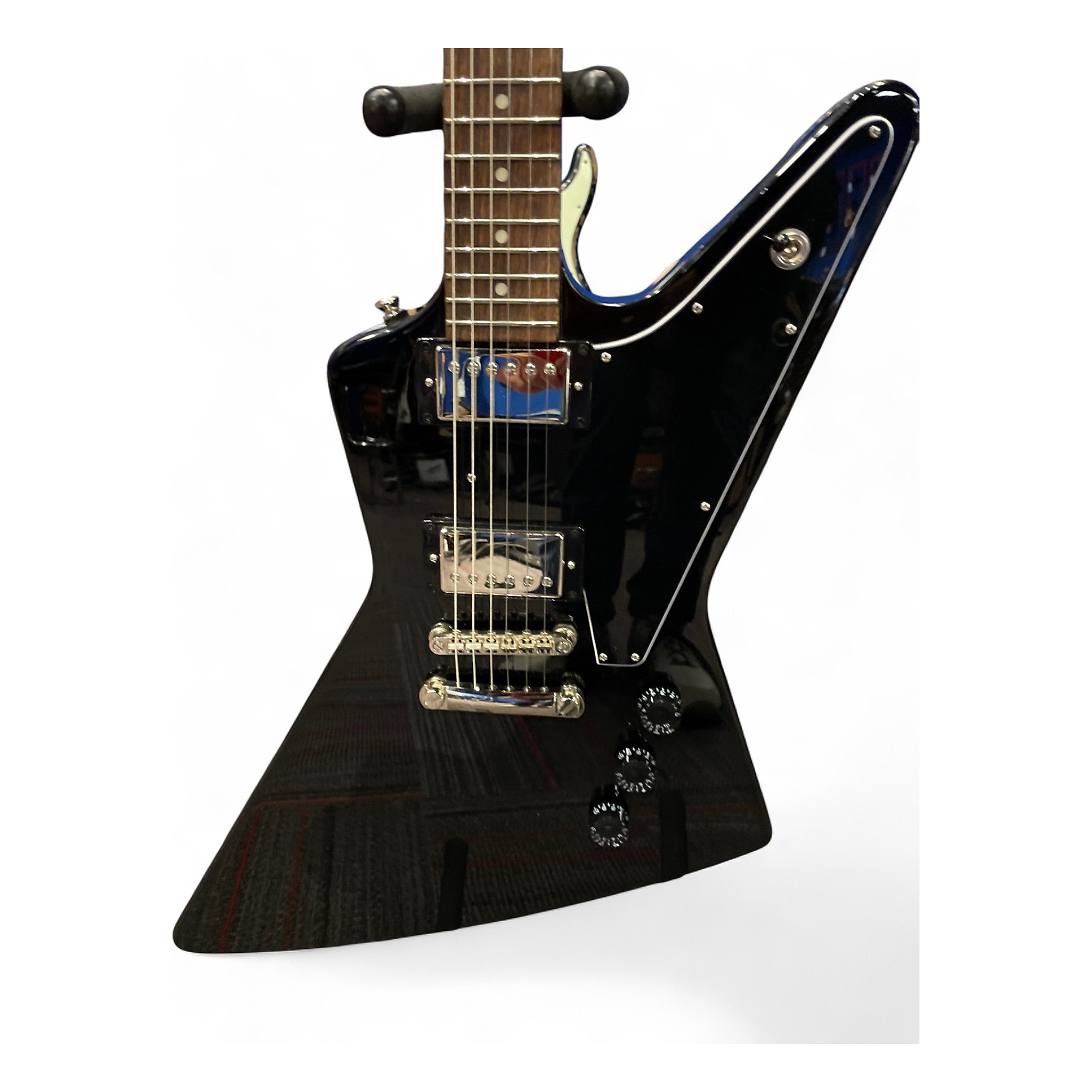 Used Epiphone Explorer Black Solid Body Electric Guitar