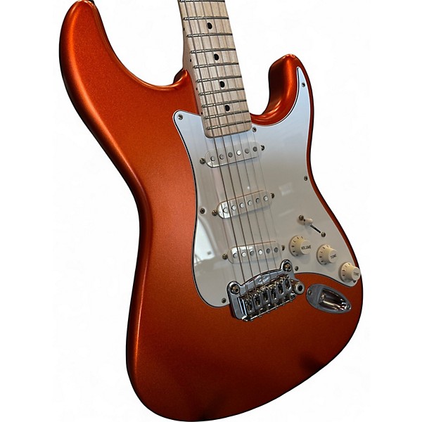 Used 2017 G&L Legacy Tangerine Metallic Solid Body Electric Guitar