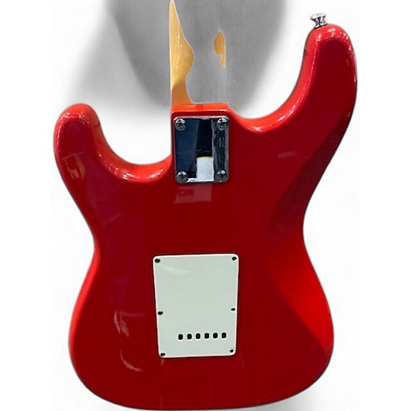 Used Arbor Strat Clone Fiesta Red Solid Body Electric Guitar