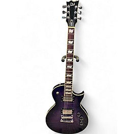 Used ESP LTD EC256 SEE-THRU PURPLE Solid Body Electric Guitar