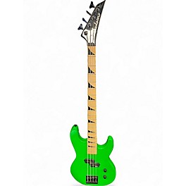 Used Jackson JS1M CONCERT BASS Neon Green Electric Bass Guitar