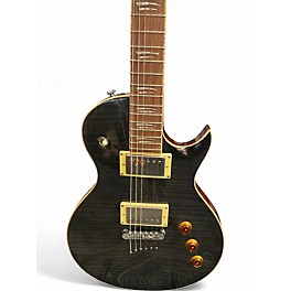 Used Mitchell MS450 Trans Black Solid Body Electric Guitar