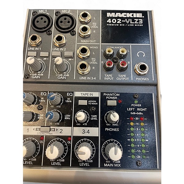 配信機器・PA機器・レコーディング機器 MACKIE 402-VLZ3  4ch compact mixer MACKIE - 402VLZ3｜PA・音響機器レンタルのサウンドクルー