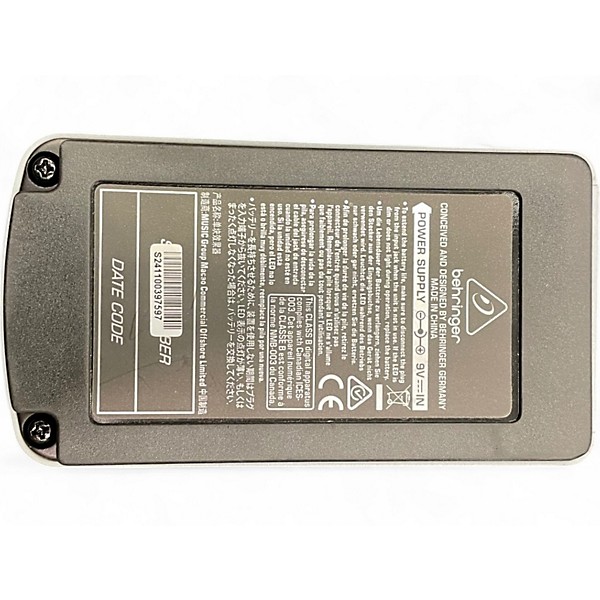 Used Behringer DR600 Digital Stereo Reverb Effect Pedal