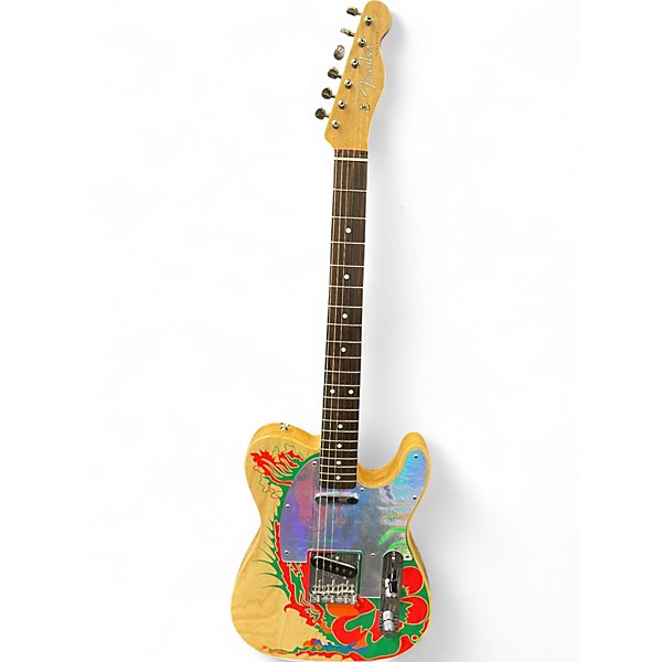 Used Fender Jimmy Page Dragon Art Telecaster Natural Solid Body Electric Guitar
