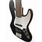 Used Squier Affinity Jazz Bass V 5 String Black Electric Bass Guitar thumbnail