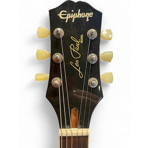 Used Epiphone LES PAUL INSPIRED BY GIBSON Gold Top Solid Body Electric Guitar