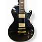 Used Crestwood Single Cut Black Solid Body Electric Guitar
