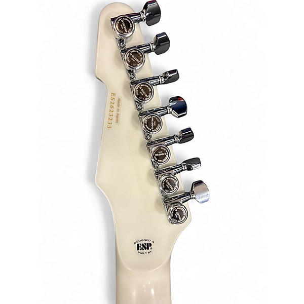 Used ESP EII T-B7 Snow White Solid Body Electric Guitar