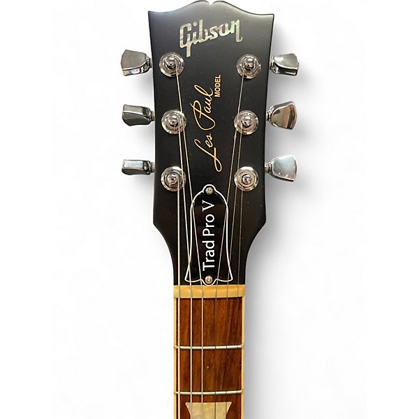 Used Gibson Les Paul Traditional Pro V Black Solid Body Electric Guitar