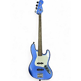 Used Squier Contemporary Jazz Bass Blue Electric Bass Guitar