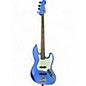 Used Squier Contemporary Jazz Bass Blue Electric Bass Guitar thumbnail