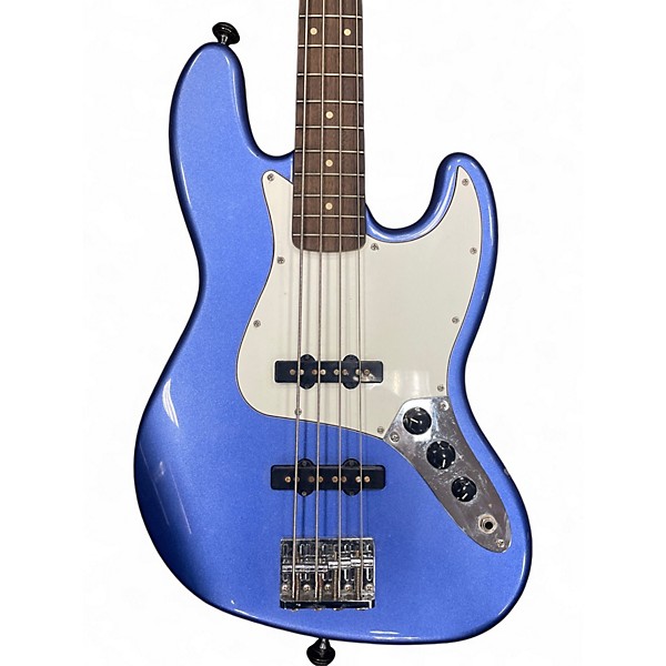 Used Squier Contemporary Jazz Bass Blue Electric Bass Guitar