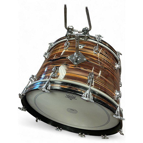Vintage 1970s Ludwig 4 Piece standard s 300 bronze strata Drum Kit