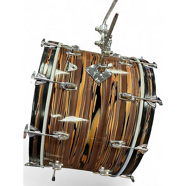 Vintage 1970s Ludwig 4 Piece standard s 300 bronze strata Drum Kit