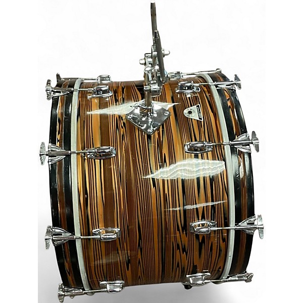 Vintage 1970s Ludwig 4 Piece standard s 300 bronze strata Drum Kit