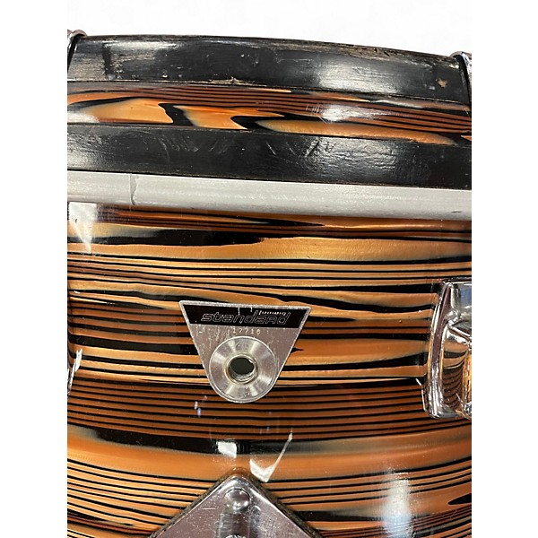 Vintage 1970s Ludwig 4 Piece standard s 300 bronze strata Drum Kit