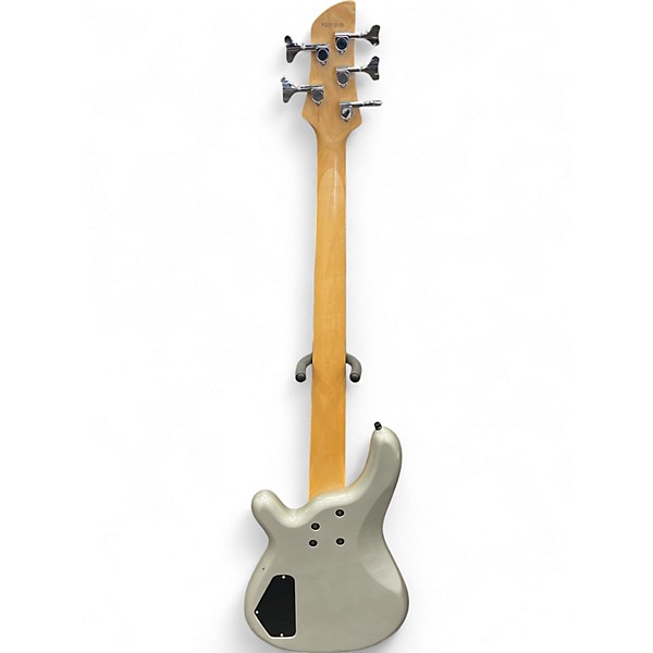 Used Fernandes GRAVITY Silver Electric Bass Guitar