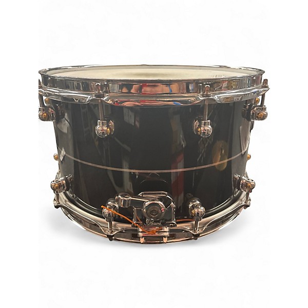Used Pearl 14X8 hybrid exotic snare drum Black Drum