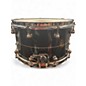 Used Pearl 14X8 hybrid exotic snare drum Black Drum
