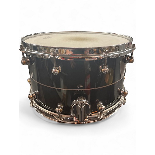 Used Pearl 14X8 hybrid exotic snare drum Black Drum