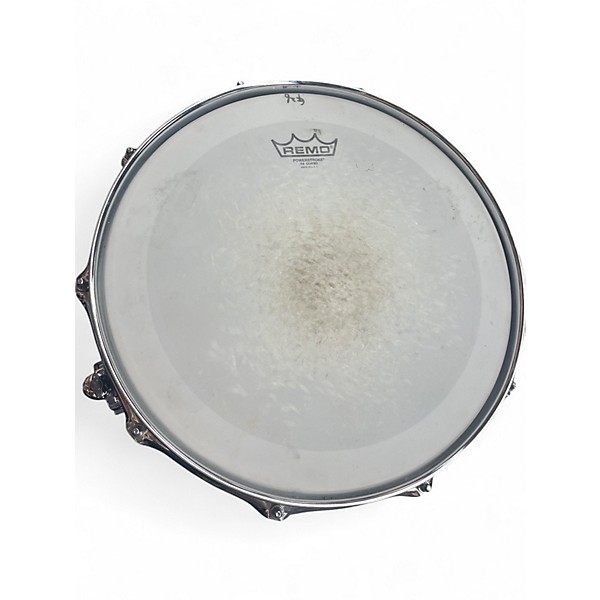 Used Pearl 14X8 hybrid exotic snare drum Black Drum