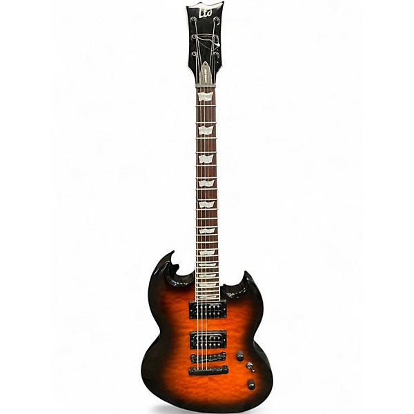 Used ESP LTD Viper 256 dark brown sunburst Solid Body Electric Guitar